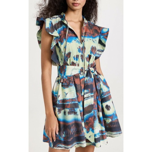Chufy Addi Mini Dress in Laia Sky Sz XS Aussie Days (E - Picture 1 of 9